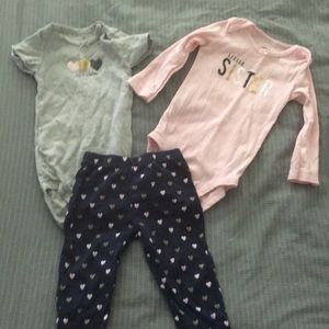 Carters girl outfit 12 months